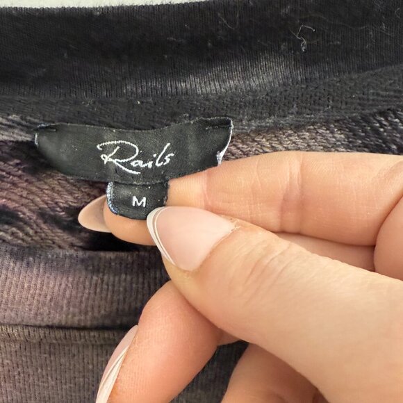 Rails Tie Dye Zipper Side Sweatshirt Size Medium - Picture 4 of 4